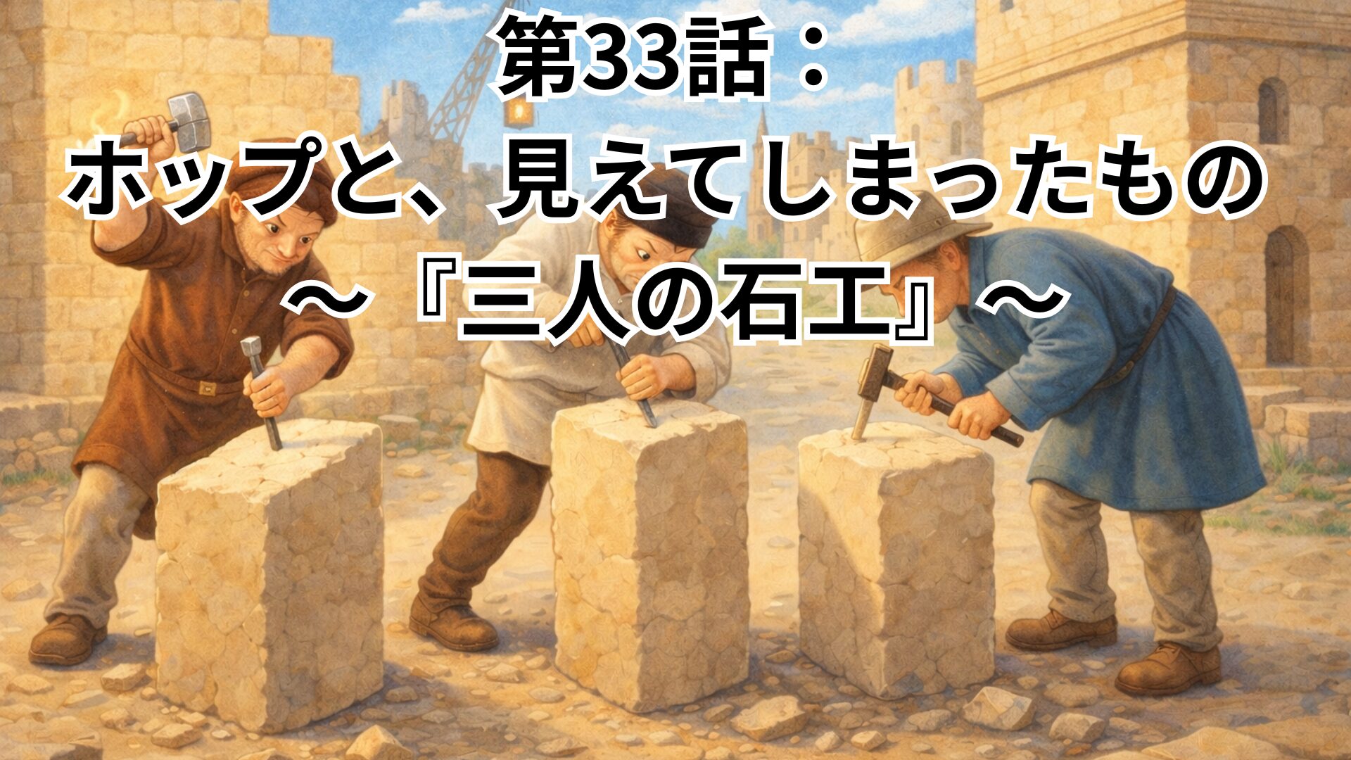 第33話:ホップと、見えてしまったもの 〜『三人の石工』〜