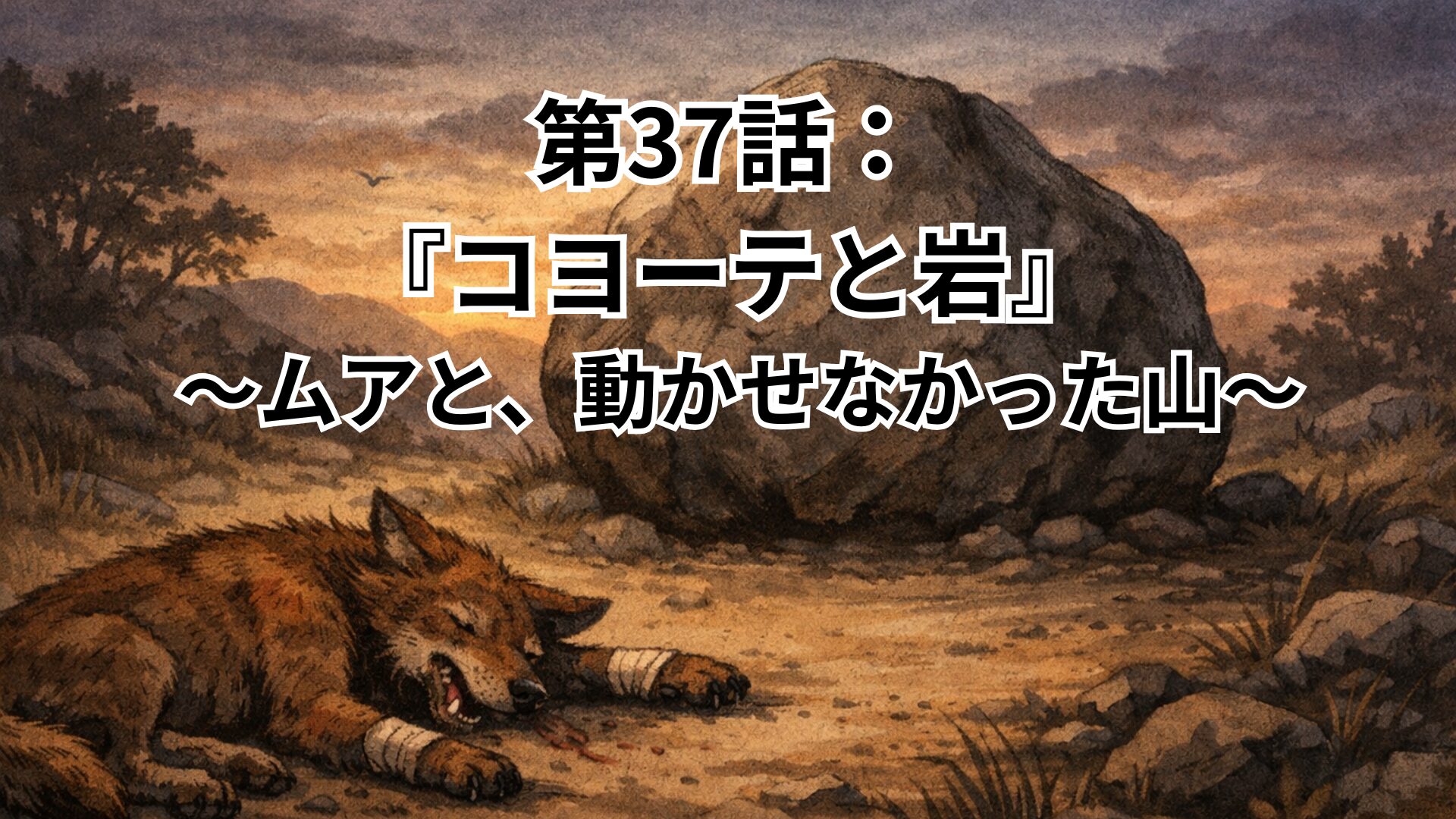 第37話：『コヨーテと岩』　〜ムアと、動かせなかった山〜